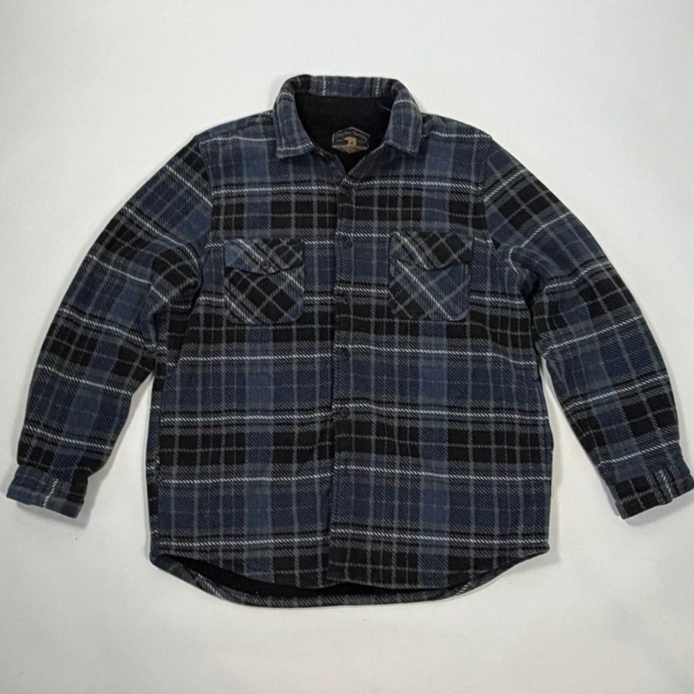 Freedom Foundry Plaid Sherpa Lined Shirt Jacket XL